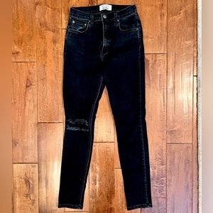 reformation black jeans size 27